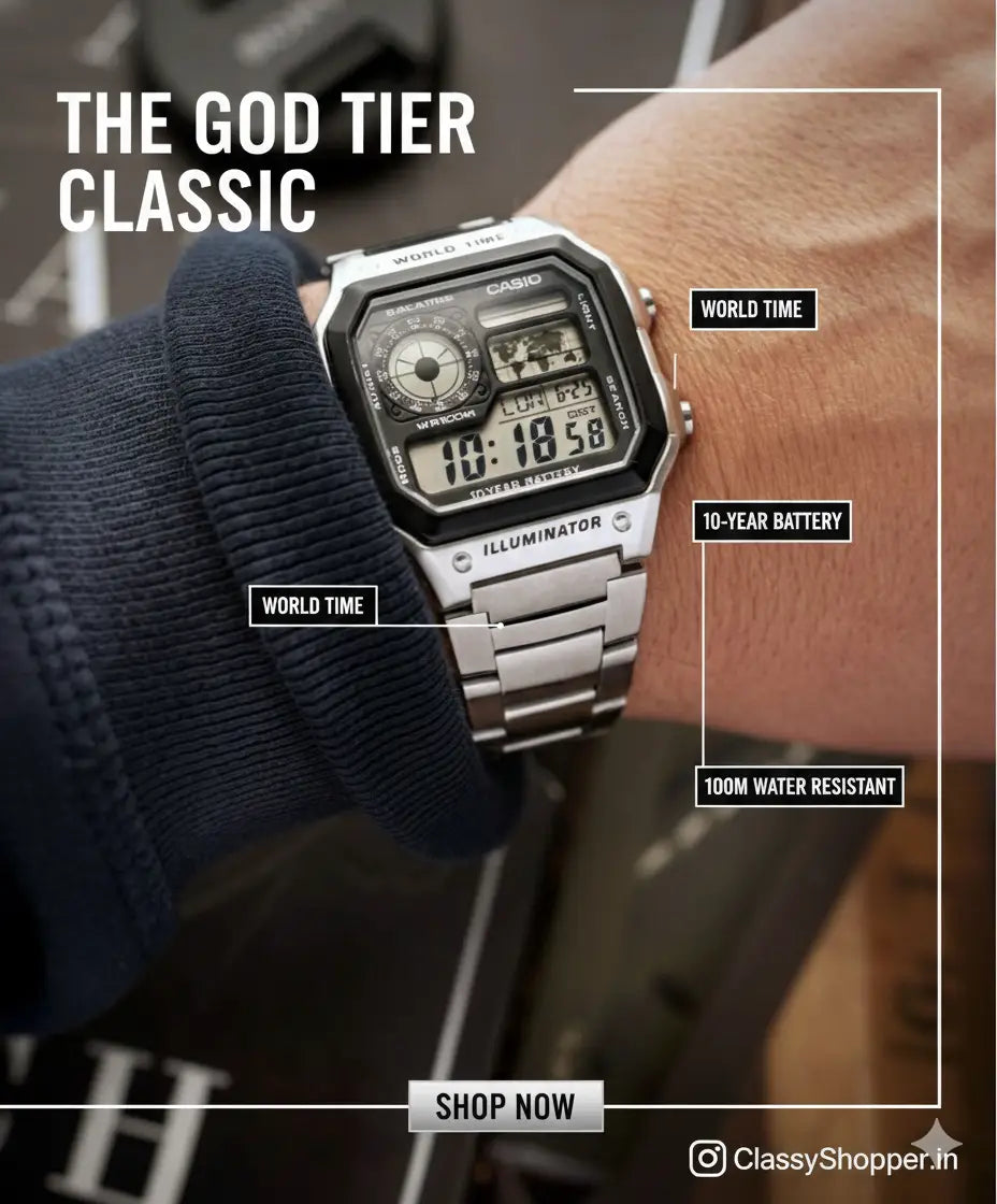 CASI0.. World Time AE-1200WHD-1AV